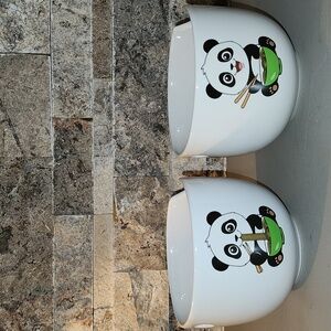 Thoughtfully Cute Panda Bowls Set Of 2